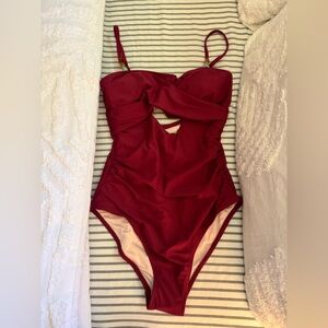 Cupshe Red One Piece Swimsuit